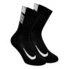 Nike Multiplier Crew Sports Socks 2 Pack -Tennis Gear Shop 56446000 000